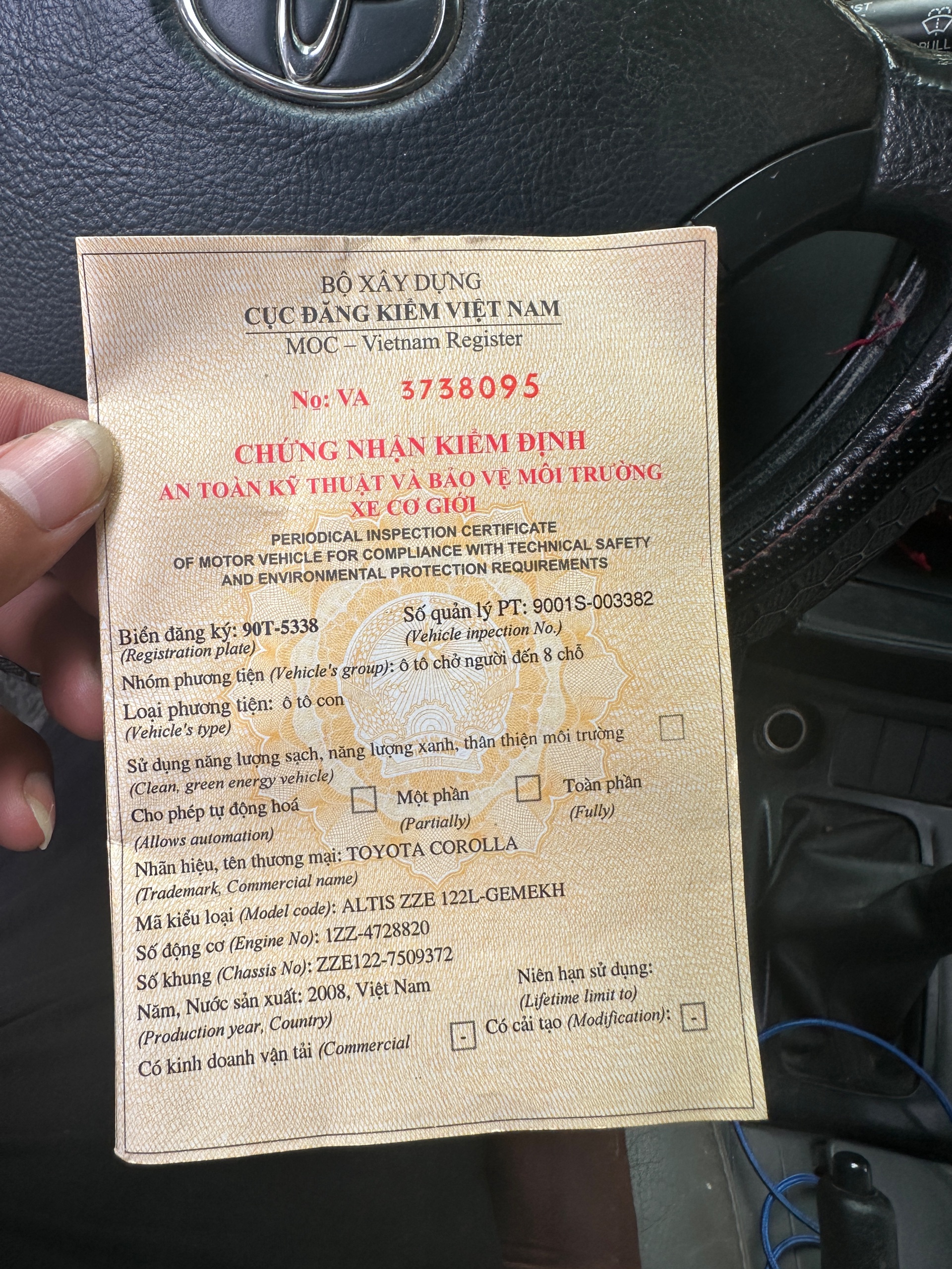 Corrola Altit Corolla  2008 - Ngoại thất 13